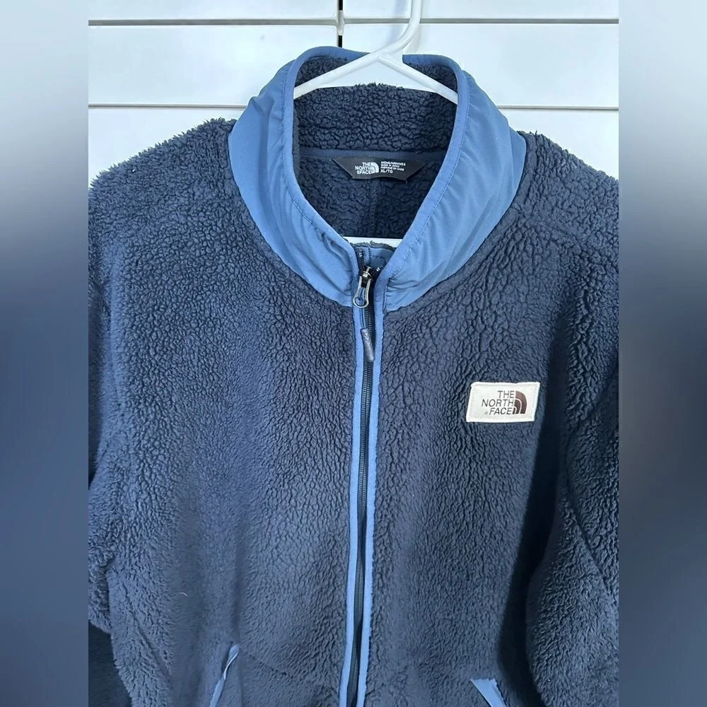 The North Face Mens/unisex Campshire Fleece Full Zip Navy Blue Jacket -‎ XL
